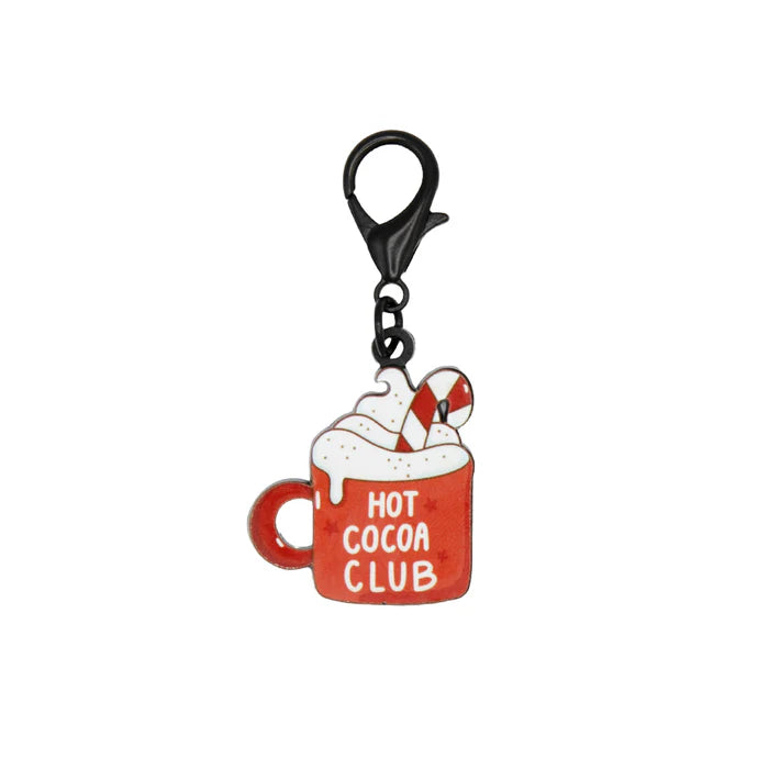 Hot Cocoa Club - Modern Dog Christmas Collar Tag