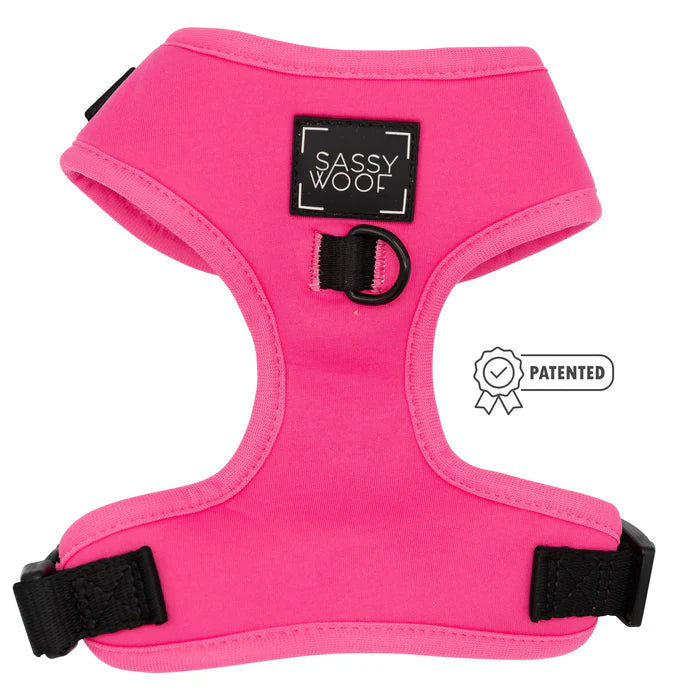 Neon Pink - Modern Dog Adjustable Harness