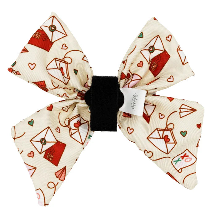 P.S. I Woof You - Modern Dog Sailor Bow