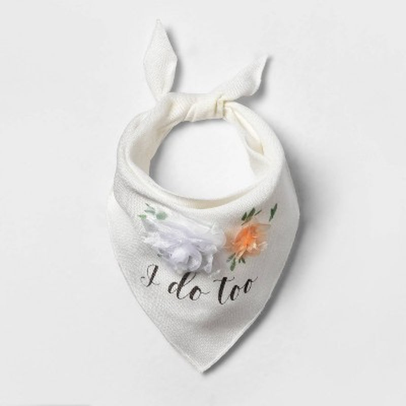 Wedding Collection - I Do Too - Dog Bandana