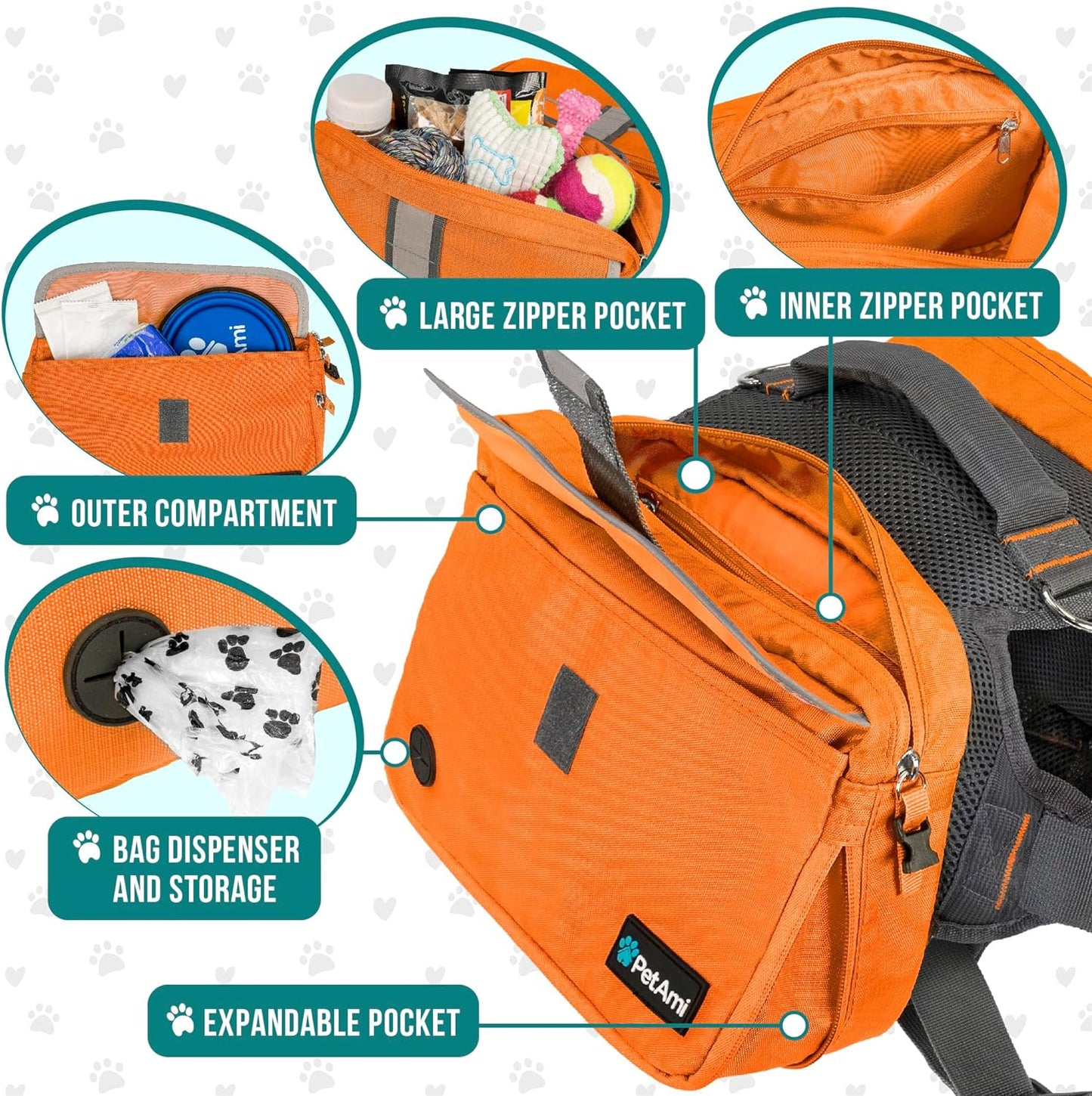 Dog Backpack Saddle Bag