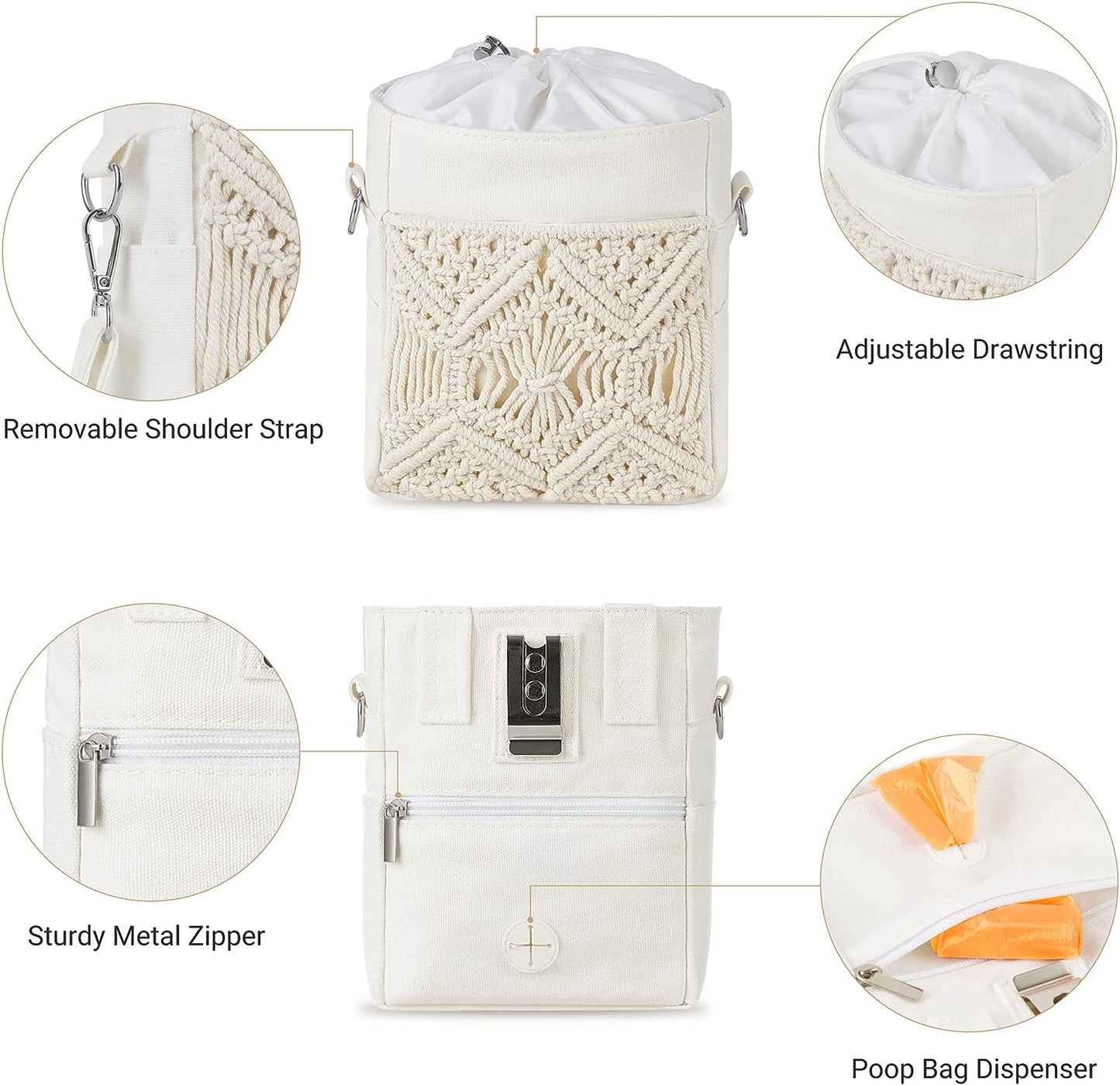 Boho Dog Training Treat Pouch