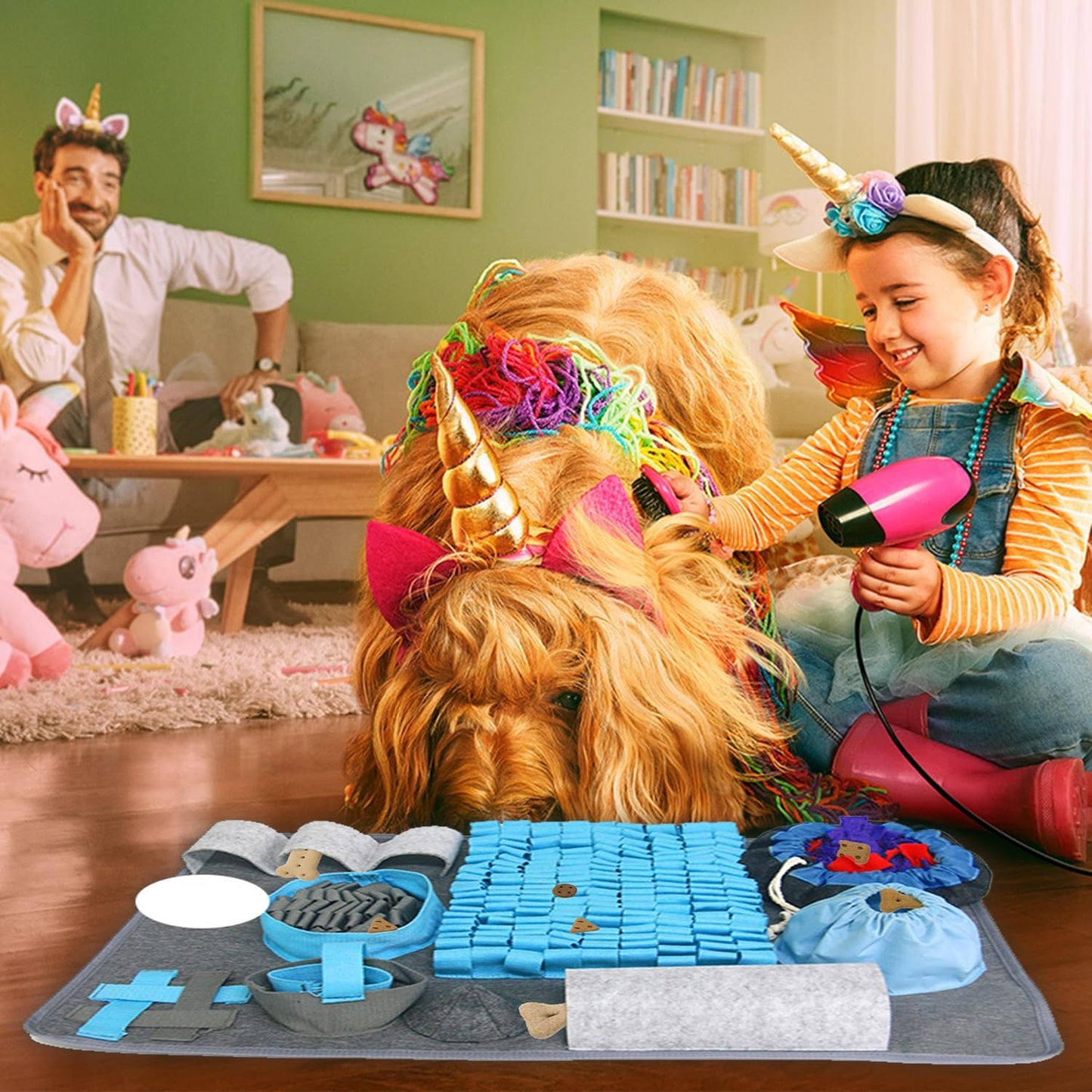 Modern Snuffle Mat for Dogs - 10 Elements and 4 Difficulty Levels