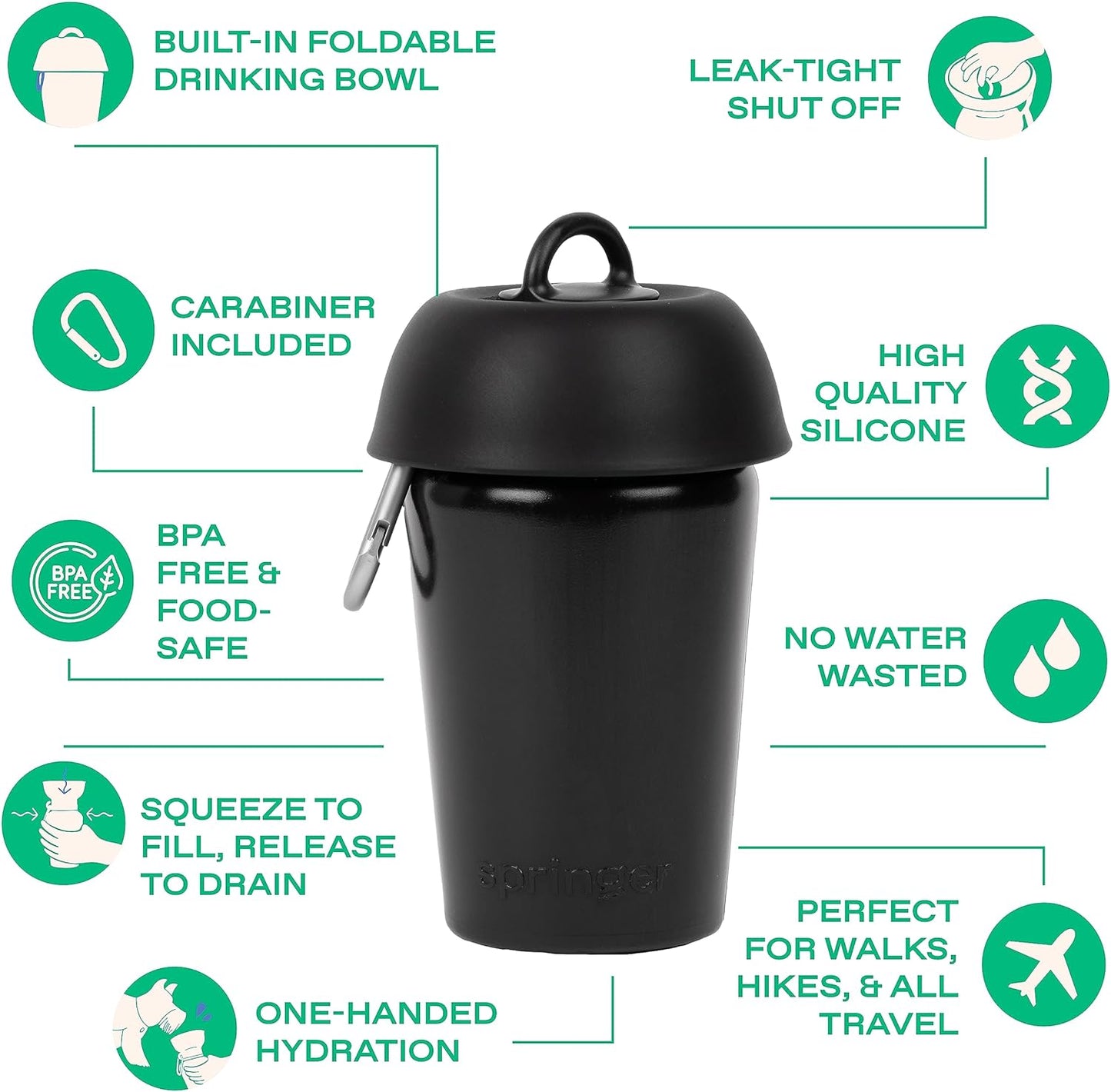 Flip Portable Dog Water Bottle