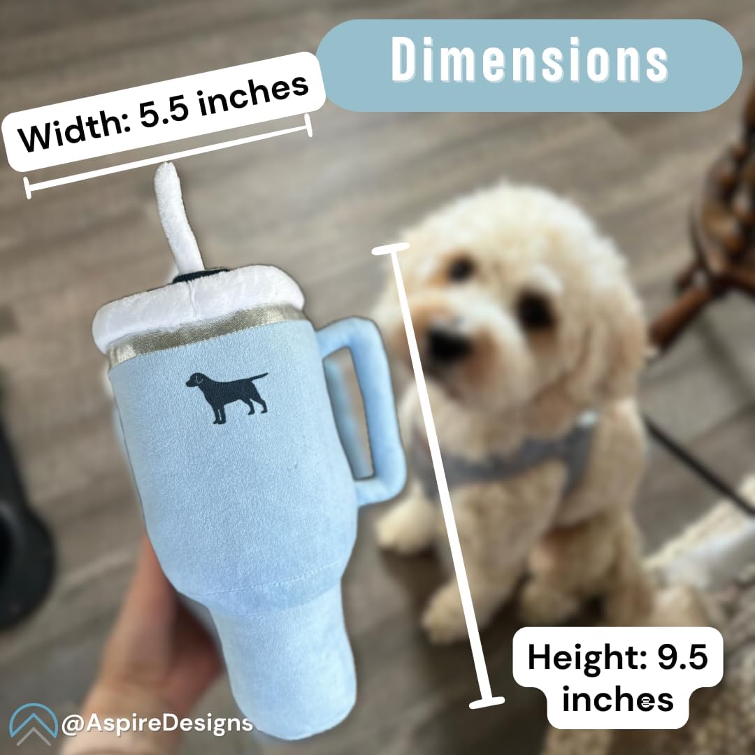 Pup Cup Tumbler Plush Dog Toy