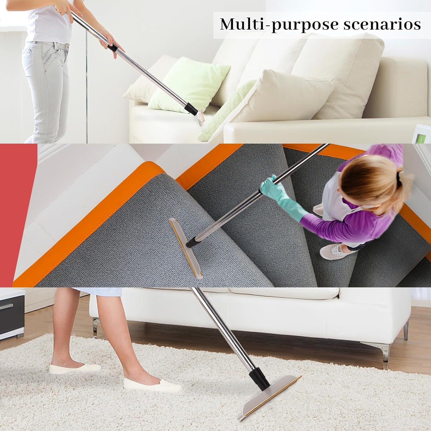 Pet Hair Remover Carpet Rake