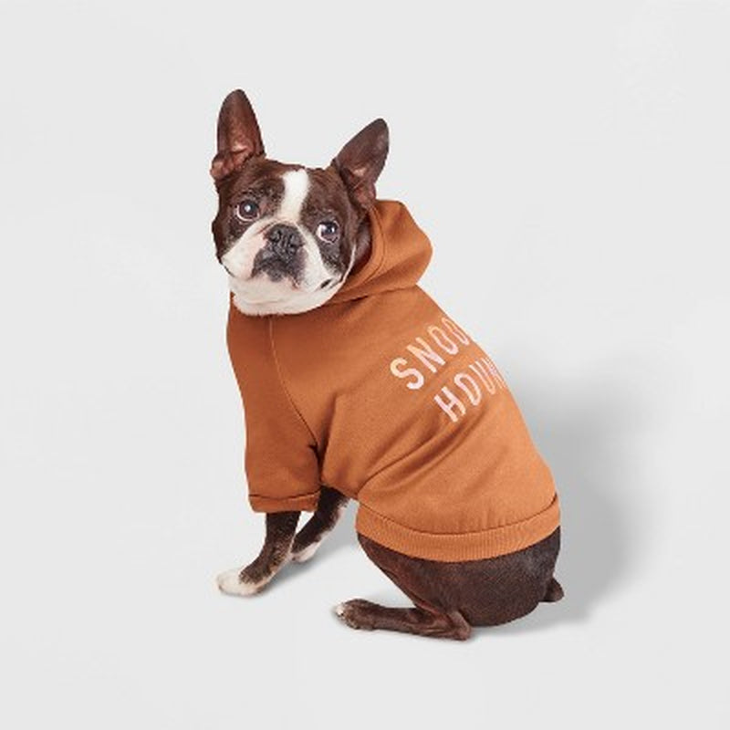 Orange Snooze Hound Dog Hoodie