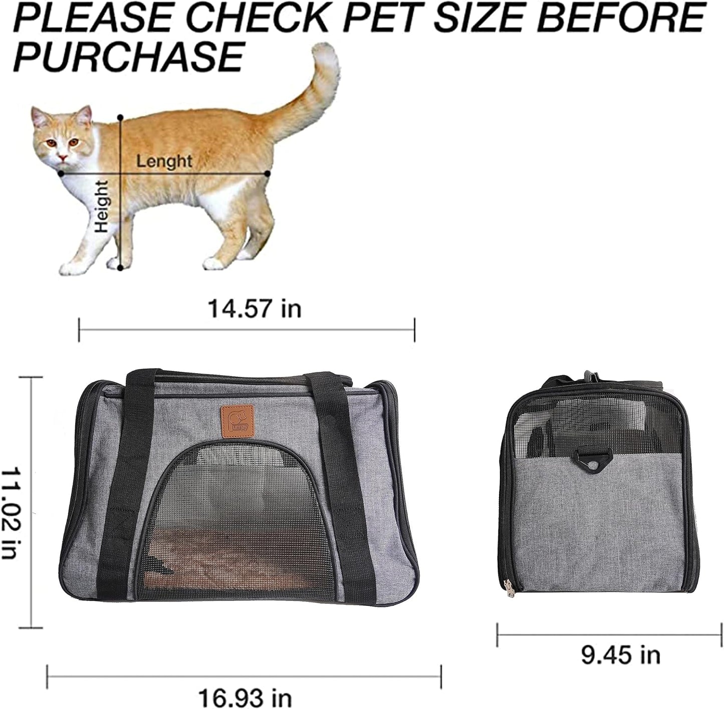 Modern Dog Carrier for Small Dogs Airline Approved