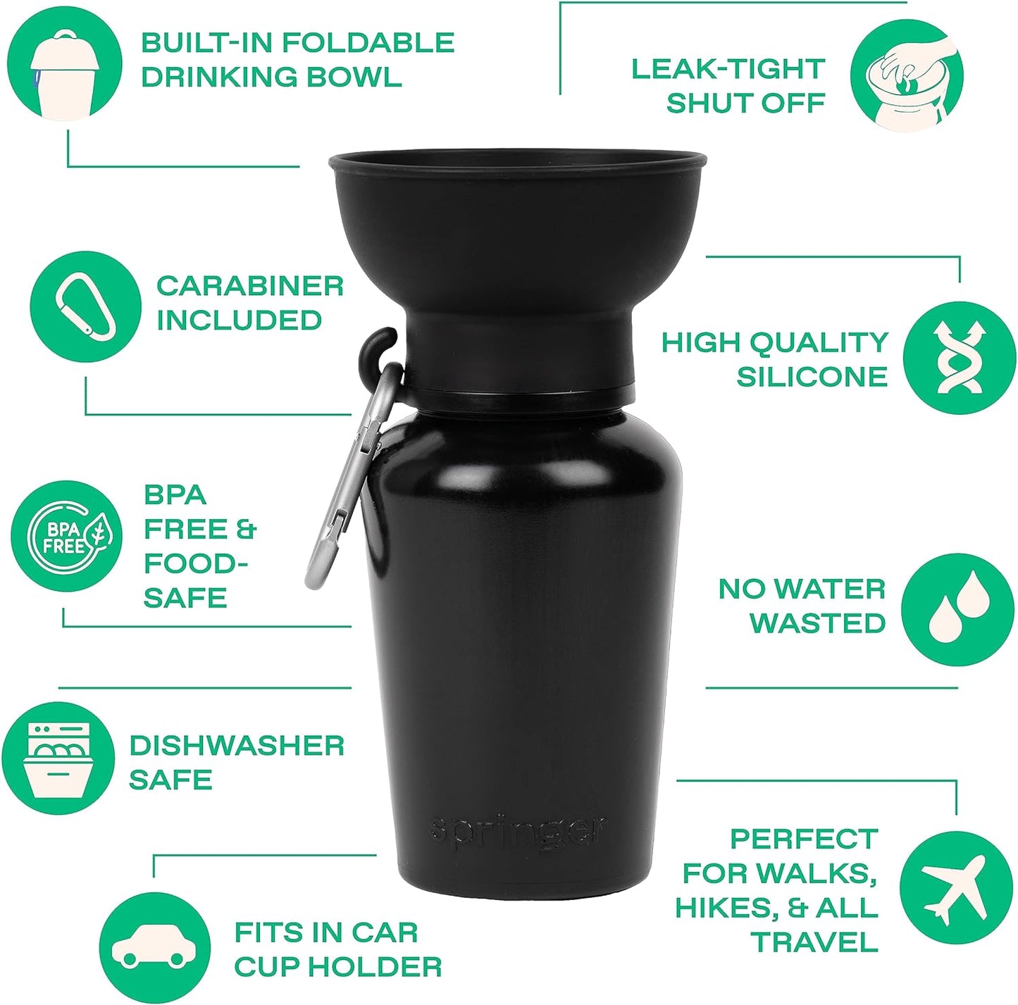 Flip Portable Dog Water Bottle
