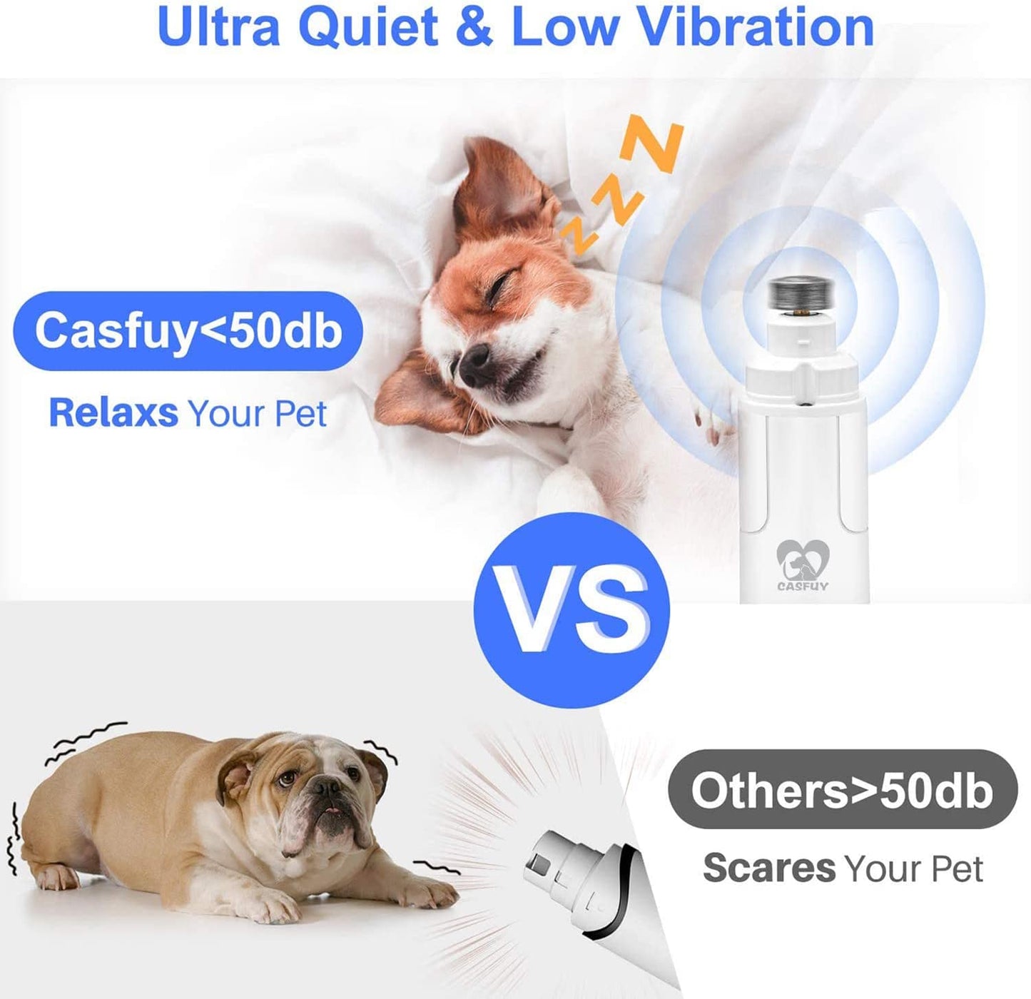 Dog Nail Grinder with LED Light