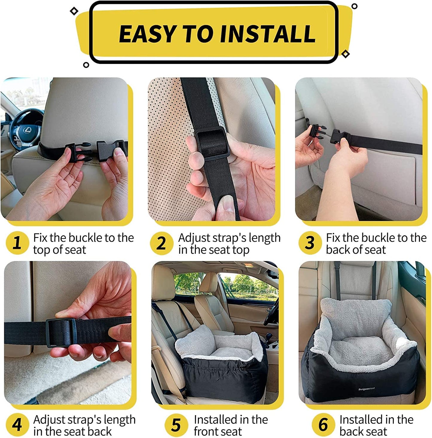 Dog Car Seat for Small Dogs