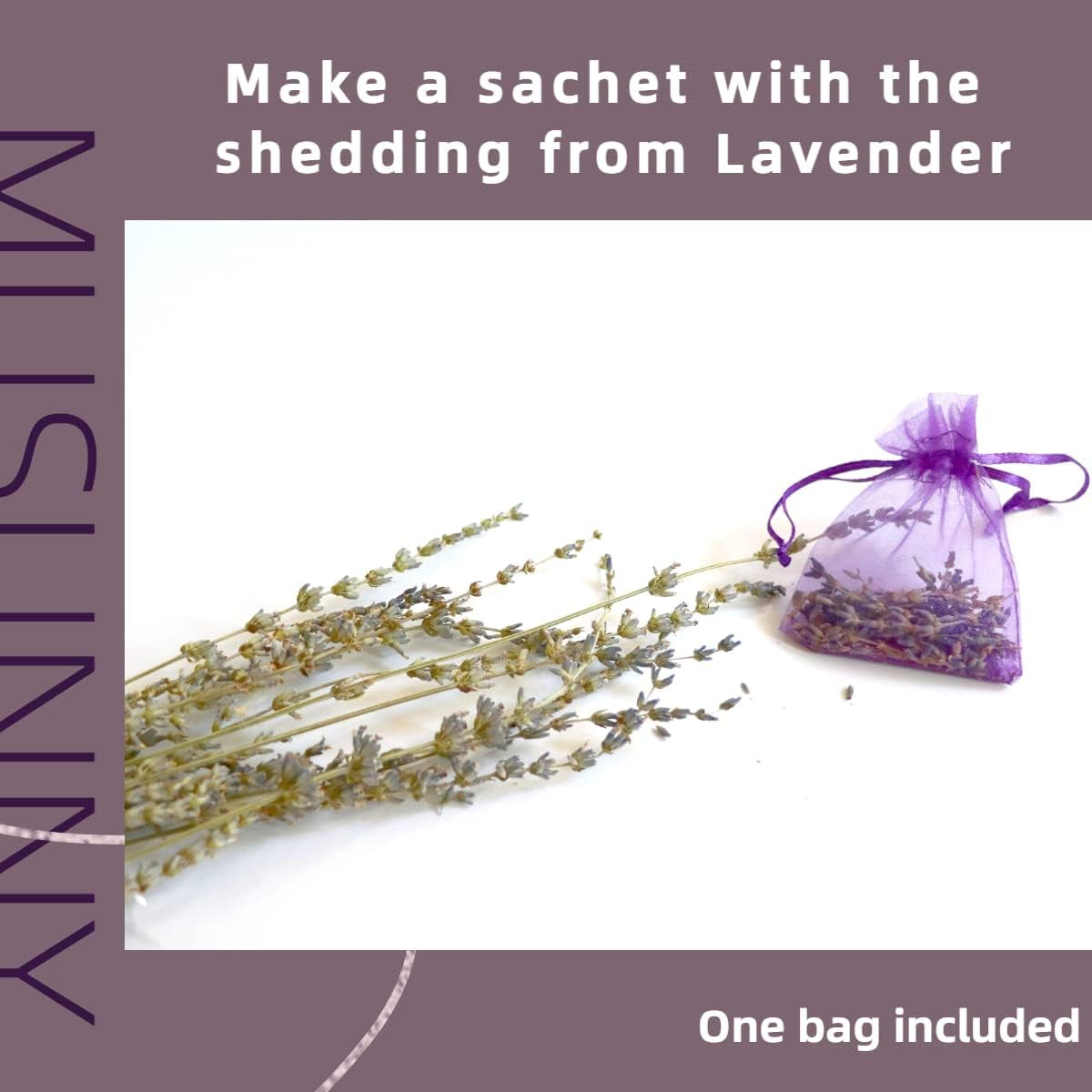 Bouquet of Dried Pompous Lavender Eucalyptus -17"