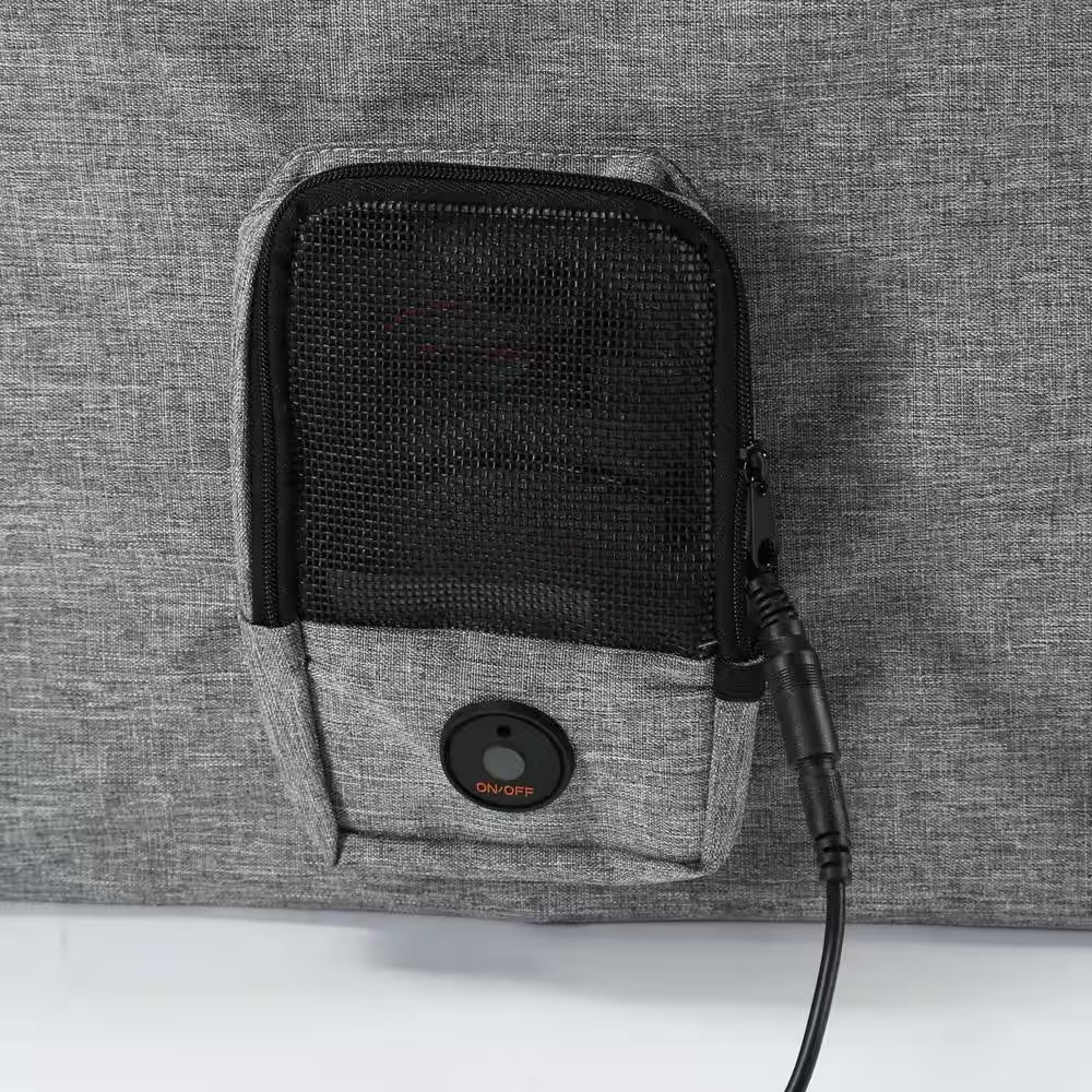 Small Grey Smart Collapsible Pet House with Electronic Heating and Cooling