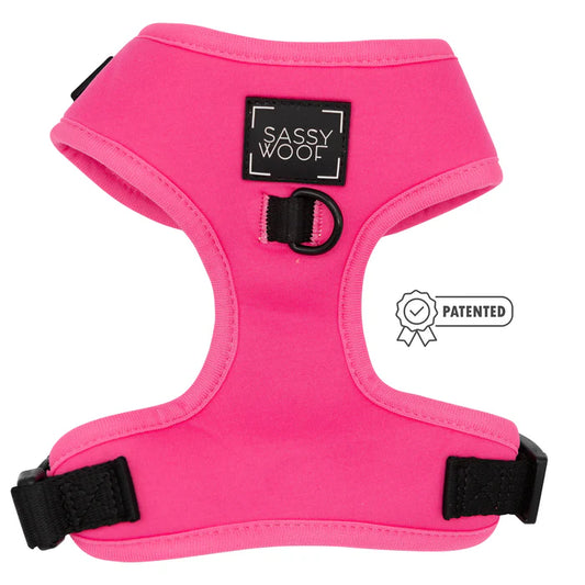 Neon Pink - Modern Dog Adjustable Harness