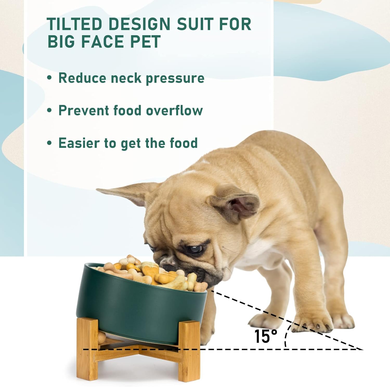 Modern Slanted Dog Bowls
